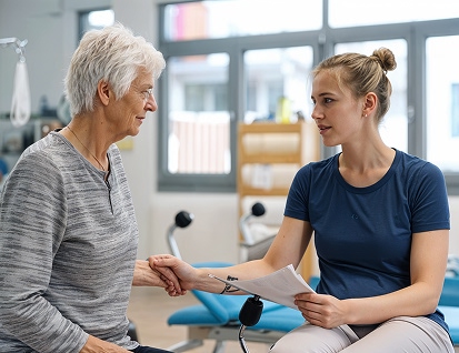 Healthcare professionals at work